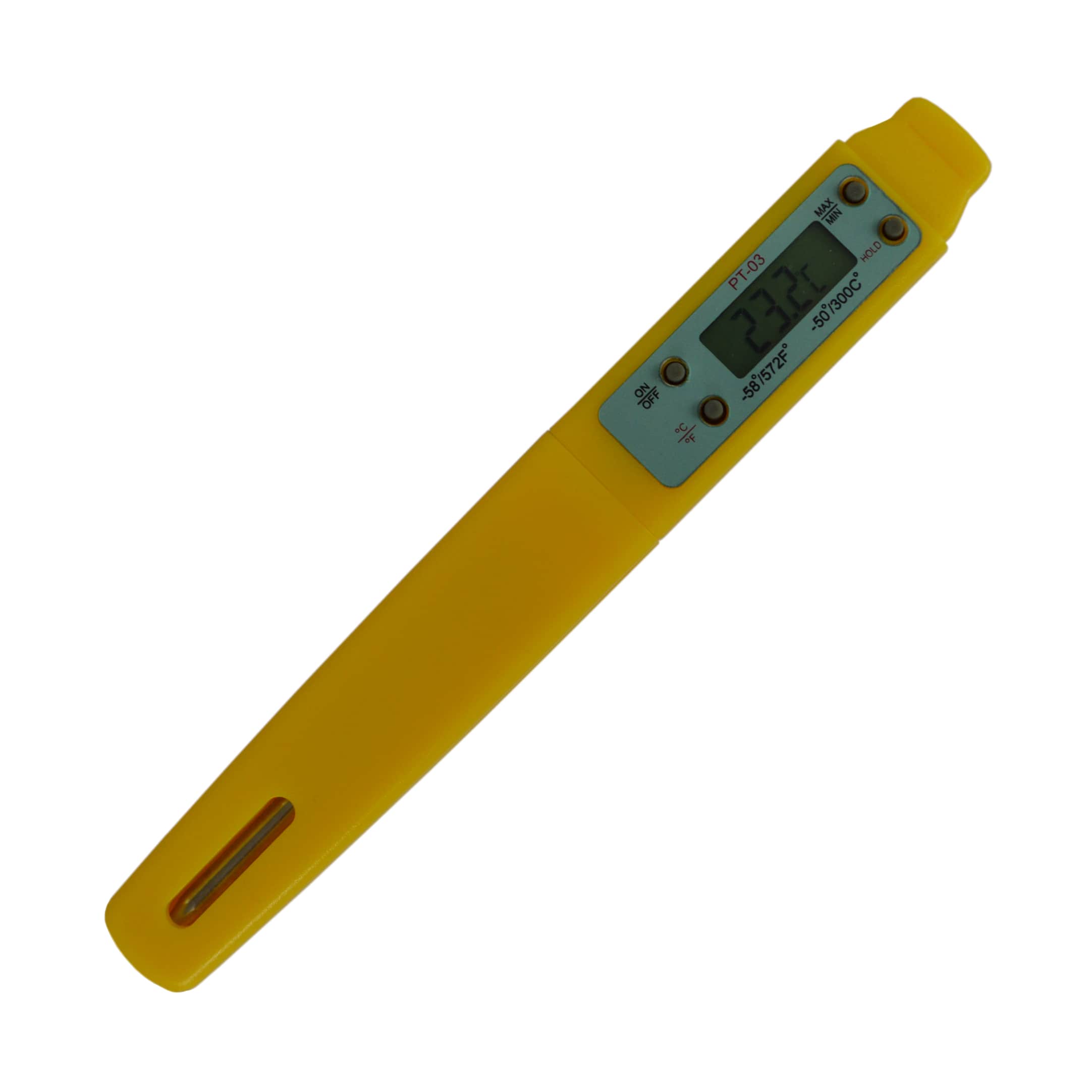 Digital clearance thermometer range