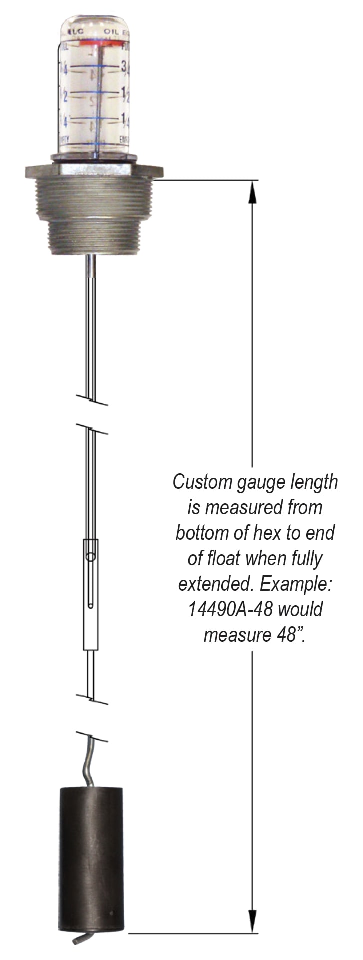 Beckett-King-Float-Type-Tank-Gauge-Custom-Length-Diagram-min