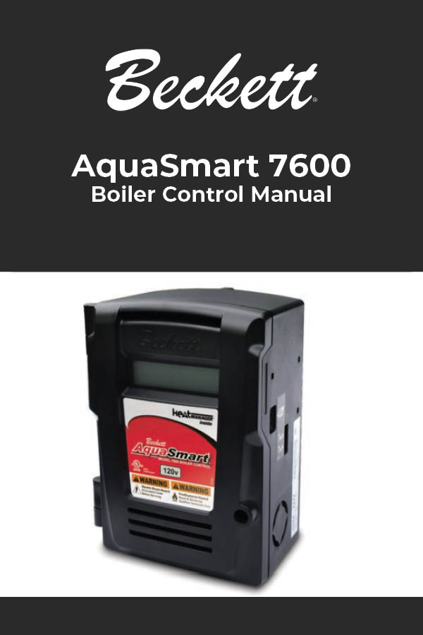 Boiler Control Manual: AquaSmart™ 24V Boiler Control | Model 7600