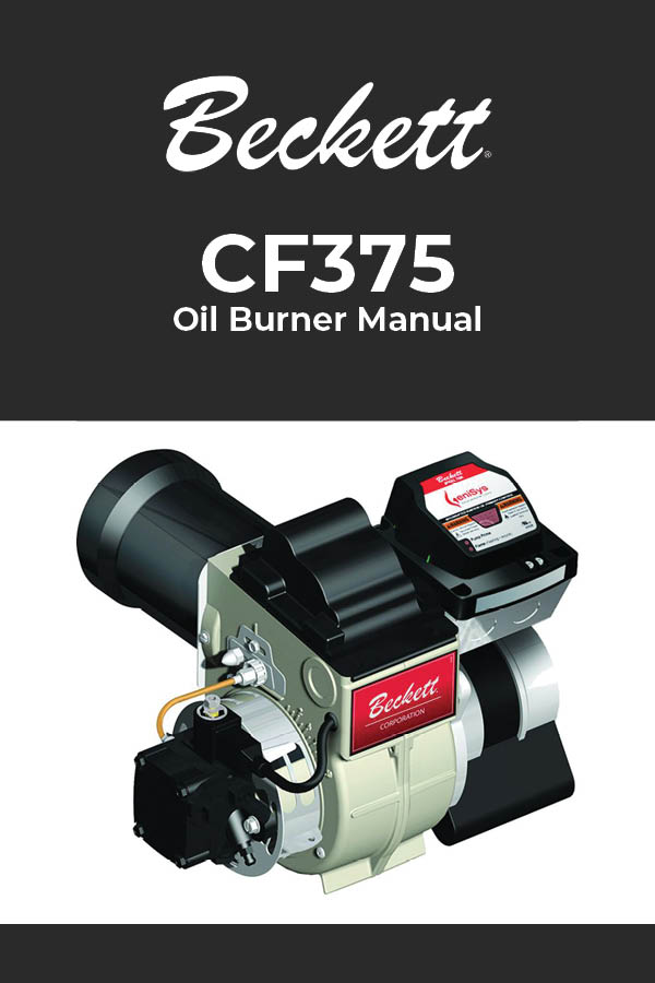 Burner Manual: CG375 Oil Burner | 1.65 to 3.75 GPH | AC Power